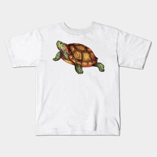 Cozy Red-Eared Slider Kids T-Shirt